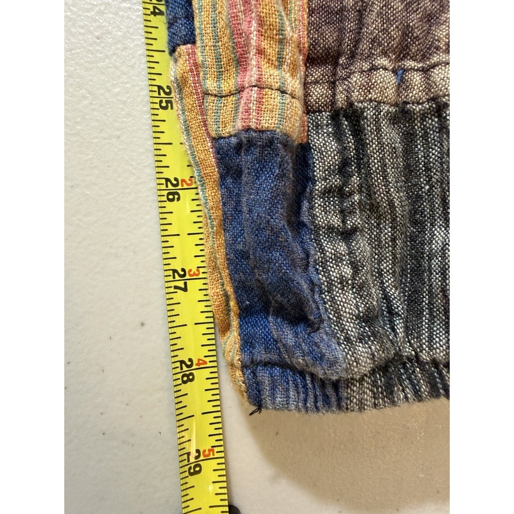 The Little Bazaar Nepal 100% Cotton Patchwork Cargo Pants Boho Size S/m - Picture 8 of 16